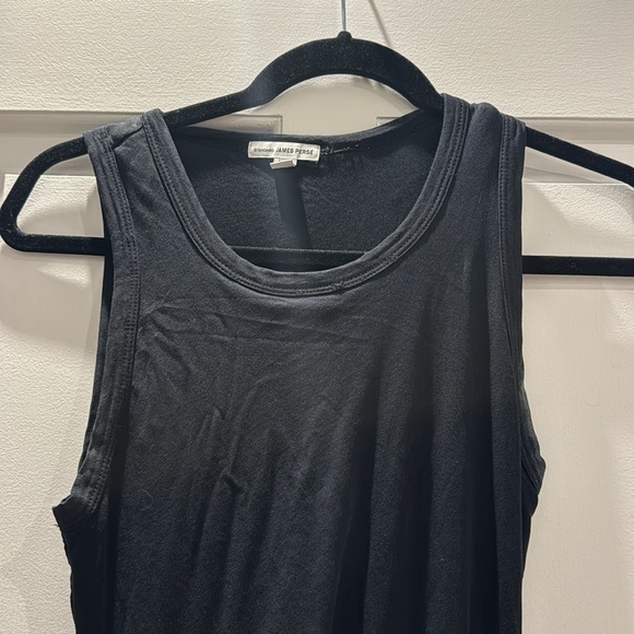 James Perse - scoop black midi dress - size 2 - Picture 2 of 4